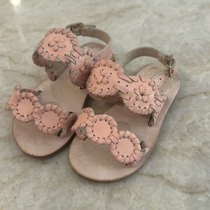 Baby pink jack rogers